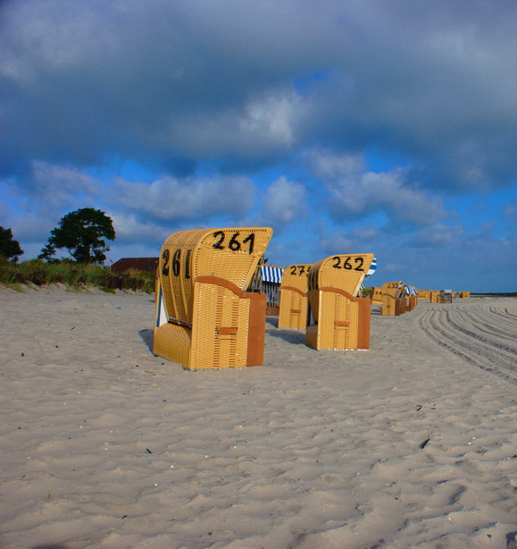 Strandkrbe Petersen Ostsee Ferienwohnung